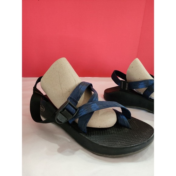 CHACO MEN\'S Z/CLOUD ADJUSTABLE STRAP ATHLETIC SANDAL AERO BLUE SIZE 9 main image 4